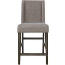 The appearance of Double Bridge Dark Chestnut Upholstered Counter Chair Set of 2 designed by Liberty in the transitional interior design. This cream piece of furniture was selected by 1StopBedrooms from Double Bridge Collection to add a touch of cosiness and style into your home. Sku: 152-B650124. Material: Fabric.