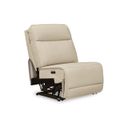 The appearance of Double Deal Power Armless Recliner In Almond designed by Signature Design by Ashley in the modern / contemporary interior design. This almond piece of furniture was selected by 1StopBedrooms from Double Deal Collection to add a touch of cosiness and style into your home. Sku: U1300131. Material: Leather Match.