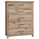 The appearance of Dovetail Chest In Sun Bleached White designed by Vaughan Bassett in the transitional interior design. This sun bleached white piece of furniture was selected by 1StopBedrooms from Dovetail Collection to add a touch of cosiness and style into your home. Sku: 754-115. Material: Wood.