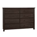 The appearance of Dovetail Dresser In Java designed by Vaughan Bassett in the transitional interior design. This java piece of furniture was selected by 1StopBedrooms from Dovetail Collection to add a touch of cosiness and style into your home. Sku: 750-002. Material: Wood.