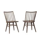 Dovetail Spindle Side Chair In Aged Grey