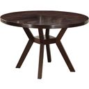The appearance of Drake Dining Table designed by ACME in the modern / contemporary interior design. This brown piece of furniture was selected by 1StopBedrooms from Drake Collection to add a touch of cosiness and style into your home. Sku: 16250. Table Top Shape: Round. Material: Wood. Size: 48".
