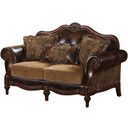 The appearance of Dreena Loveseat designed by ACME in the rustic / southwestern interior design. This brown piece of furniture was selected by 1StopBedrooms from Dreena Collection to add a touch of cosiness and style into your home. Sku: 05496. Material: Fabric. Key Features: Nailhead Trim.