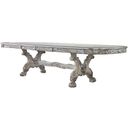 The appearance of Dresden 108 Inch Rectangular Dining Table (Vintage Bone White) designed by ACME in the transitional interior design. This vintage piece of furniture  was selected by 1StopBedrooms from Dresden Collection to add a touch of cosiness and style into your home. Sku: 68175T;68176ST. Material: Wood. Table Top Shape: Rectangular. Size: 46" x 108".