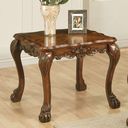 The appearance of Dresden End table designed by ACME in the transitional interior design. This brown piece of furniture was selected by 1StopBedrooms from Dresden Collection to add a touch of cosiness and style into your home. Sku: 12166. Material: Wood.
