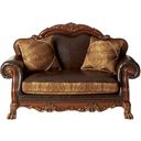 The appearance of Dresden Loveseat designed by ACME in the transitional interior design. This brown piece of furniture was selected by 1StopBedrooms from Dresden Collection to add a touch of cosiness and style into your home. Sku: 15161. Key Features: Nailhead Trim. Material: Chenille.