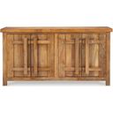 The appearance of Dresor Accent Cabinet In Natural designed by Signature Design by Ashley in the transitional interior design. This natural piece of furniture was selected by 1StopBedrooms from Dresor Collection to add a touch of cosiness and style into your home. Sku: A4000578. Material: Wood.