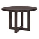 Driftwood 48 Inch Round Dining Table In Burnt Timber