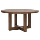 Driftwood 60" Round Dining Table In Saddle