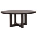 Driftwood 72" Round Dining Table In Burnt Timber