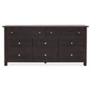 Driftwood Eight-Drawer Dresser In Burnt Timber