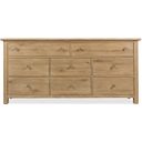 Driftwood Eight-Drawer Dresser In Light Wood