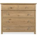 Driftwood Five-Drawer Chest In Light Wood