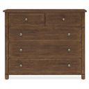 Driftwood Five-Drawer Chest In Medium Wood
