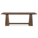 Driftwood Flip-Top Console Table In Medium Wood