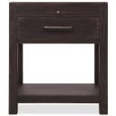 Driftwood One-Drawer Nightstand In Burnt Timber