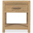Driftwood One-Drawer Nightstand In Light Wood