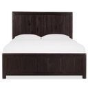 Driftwood Queen Panel Bed In Burnt Timber