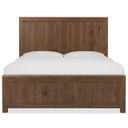 Driftwood Queen Panel Bed In Medium Wood