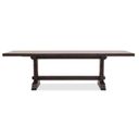 Driftwood Rectangle Dining Table with Two 20-inch Leaves In Burnt Timber