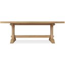 Driftwood Rectangle Dining Table with Two 20 Inch Leaves In Light Wood