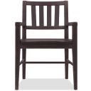 Driftwood Splatback Arm Chair In Burnt Timber