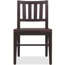 Driftwood Splatback Side Chair In Burnt Timber