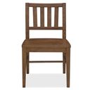 Driftwood Splatback Side Chair In Medium Wood