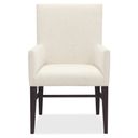 Driftwood Upholstered Arm Chair In Beige and Burnt Timber