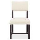 Driftwood Upholstered Side Chair In Beige and Burnt Timber
