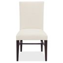 Driftwood Upholstered Side Chair In Beige and Burnt Timber