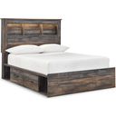 The appearance of Drystan Multi Full Bookcase Panel Bed with Two Underbed Storage designed by Signature Design by Ashley in the transitional interior design. This multi piece of furniture was selected by 1StopBedrooms from Drystan Collection to add a touch of cosiness and style into your home. Sku: B211-85;B211-84;B211-50;B211-50;B100-12. Bed Type: Panel Bed. Material: Wood. Bed Size: Full.