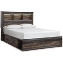 The appearance of Drystan Multi Queen Bookcase Panel Bed with Two Underbed Storage designed by Signature Design by Ashley in the transitional interior design. This multi piece of furniture was selected by 1StopBedrooms from Drystan Collection to add a touch of cosiness and style into your home. Sku: B211-65;B211-54;B211-60;B211-60;B100-13. Bed Type: Panel Bed. Material: Wood. Bed Size: Queen.