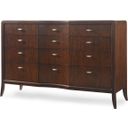 The appearance of Dufrene Dresser In Paragon designed by Century Furniture in the transitional interior design. This paragon piece of furniture was selected by 1StopBedrooms from Paragon Club Collection to add a touch of cosiness and style into your home. Sku: 41H-206. Material: Veneer.