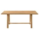 The appearance of Duncan 71-Inch Rectangular Wood Dining Room Table In Washed Oak designed by Coaster in the transitional interior design. This washed oak piece of furniture was selected by 1StopBedrooms from Duncan Collection to add a touch of cosiness and style into your home. Sku: 193651B1;193651B2. Material: MDF. Table Top Shape: Rectangular. Size: 39.25" x 70.75".