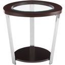 The appearance of Duncan End Table In Brown designed by Steve Silver in the transitional interior design. This brown piece of furniture  was selected by 1StopBedrooms from Duncan Collection to add a touch of cosiness and style into your home. Sku: DN100E. Material: MDF.
