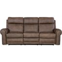 The appearance of Duncan Power Sofa with Power Headrest and Lumbar In Light Brown designed by Hooker in the traditional interior design. This dark brown piece of furniture was selected by 1StopBedrooms from SS Collection to add a touch of cosiness and style into your home. Sku: SS635-PHZL3-088. Material: Leather.