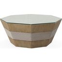 The appearance of Dunes Coffee Table In Tan and Grey designed by Century Furniture in the modern / contemporary interior design. This tan and grey piece of furniture  was selected by 1StopBedrooms from Curate Collection to add a touch of cosiness and style into your home. Sku: CT6029-DN. Material: Mahogany.