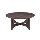 The appearance of Dunnigan Round Cocktail Table In Antique Brown Oak designed by Bassett Mirror Company in the modern / contemporary interior design. This antique brown piece of furniture  was selected by 1StopBedrooms from Dunnigan Collection to add a touch of cosiness and style into your home. Sku: 7099-LR-120. Material: Wood.
