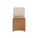 Dunnington Dining Chair In Kona Camel and Noah Ecru