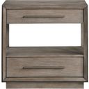Durango 2-Drawer Nightstand Bedside Table In Taupe Oak