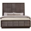 The appearance of Durango Queen Upholstered Bed Smoked Peppercorn and Grey designed by Coaster in the modern / contemporary interior design. This peppercorn piece of furniture  was selected by 1StopBedrooms from Durango Collection to add a touch of cosiness and style into your home. Sku: 223261QB1;223261QB2;223261QB3. Material: Wood. Bed Size: Queen. Bed Type: Upholstered Bed.