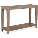 The appearance of Durango Sofa Table In Light Brown designed by Sunny Designs in the coastal interior design. This weathered brown piece of furniture  was selected by 1StopBedrooms from Durango Collection to add a touch of cosiness and style into your home. Sku: 3162WB-S. Material: Solid Wood.