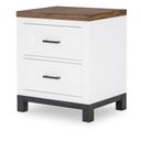 The appearance of Dutton 2 Drawer Nightstand In Natural White designed by Legacy Classic in the country / farmhouse interior design. This natural white piece of furniture  was selected by 1StopBedrooms from Dutton Collection to add a touch of cosiness and style into your home. Sku: 1568-3100. Material: Hardwood.