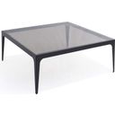 The appearance of Dynasty Black Smoked Glass Top Square Coffee Table designed by Bellini Modern Living in the transitional interior design. This black and gray piece of furniture  was selected by 1StopBedrooms from Dynasty Collection to add a touch of cosiness and style into your home. Sku: Dynasty CT SQ SMK.