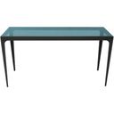 The appearance of Dynasty Side Table With Ocean Blue Glass Top designed by Bellini Modern Living in the modern / contemporary interior design. This ocean blue piece of furniture  was selected by 1StopBedrooms from Dynasty Collection to add a touch of cosiness and style into your home. Sku: Dynasty ST BLU. Material: Glass.