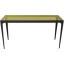 The appearance of Dynasty Side Table With Yellow Glass Top designed by Bellini Modern Living in the modern / contemporary interior design. This yellow piece of furniture  was selected by 1StopBedrooms from Dynasty Collection to add a touch of cosiness and style into your home. Sku: Dynasty ST YEL. Material: Glass.