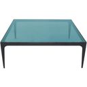 The appearance of Dynasty Square Coffee Table With Ocean Blue Glass Top designed by Bellini Modern Living in the modern / contemporary interior design. This ocean blue piece of furniture  was selected by 1StopBedrooms from Dynasty Collection to add a touch of cosiness and style into your home. Sku: Dynasty CT SQ BLU. Material: Glass.