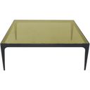 The appearance of Dynasty Square Coffee Table With Yellow Glass Top designed by Bellini Modern Living in the transitional interior design. This yellow piece of furniture  was selected by 1StopBedrooms from Dynasty Collection to add a touch of cosiness and style into your home. Sku: Dynasty CT SQ YLW. Material: Glass.