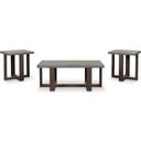 The appearance of Dynnford Table Set of 3 In Gray and Brown designed by Signature Design by Ashley in the modern / contemporary interior design. This gray/brown piece of furniture was selected by 1StopBedrooms from Dynnford Collection to add a touch of cosiness and style into your home. Sku: T216-13. Material: Melamine.